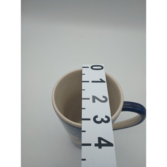 Boleslawiec Polish Pottery Tall Mug Yellow Flower Pattern - 14 oz To Rim - Picture 6 of 7